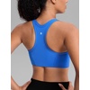 image:imageCRZ YOGA Butterbreeze Racerback Sports Bras for Women Training Medium Impact Padded U Neck Crop Gym TopsSparkle Blue