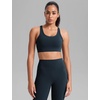 image:imageCRZ YOGA Butterbreeze Racerback Sports Bras for Women Training Medium Impact Padded U Neck Crop Gym TopsTrue Navy