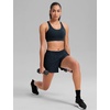 image:imageCRZ YOGA Butterbreeze Racerback Sports Bras for Women Training Medium Impact Padded U Neck Crop Gym TopsTrue Navy