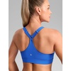 image:imageCRZ YOGA Butterbreeze Wide YStrap Back Sports Bras for Women  Training Gym Square Neck Adjustable Racerback Padded TopSparkle Blue