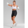 image:imageCRZ YOGA Butterbreeze Wide YStrap Back Sports Bras for Women  Training Gym Square Neck Adjustable Racerback Padded TopWhite