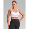 image:imageCRZ YOGA Butterbreeze Wide YStrap Back Sports Bras for Women  Training Gym Square Neck Adjustable Racerback Padded TopWhite
