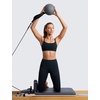 image:imageCRZ YOGA Butterlift Double Lined Scoop Neck Sports Bras for Women  Spaghetti Straps U Back Yoga Top Non PaddedTrue Navy
