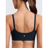 image:imageCRZ YOGA Butterlift Double Lined Scoop Neck Sports Bras for Women  Spaghetti Straps U Back Yoga Top Non PaddedTrue Navy