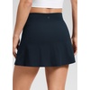 image:imageCRZ YOGA Butterlift High Side Slit Golf Skirts for Women  Aline Mini Tennis Casual Skort with Builtin Short LinerTrue Navy