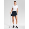 image:imageCRZ YOGA Butterlift High Side Slit Golf Skirts for Women  Aline Mini Tennis Casual Skort with Builtin Short LinerTrue Navy