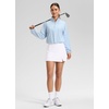 image:imageCRZ YOGA Butterlift High Side Slit Golf Skirts for Women  Aline Mini Tennis Casual Skort with Builtin Short LinerWhite