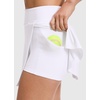 image:imageCRZ YOGA Butterlift High Side Slit Golf Skirts for Women  Aline Mini Tennis Casual Skort with Builtin Short LinerWhite