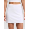 image:imageCRZ YOGA Butterluxe Dolphin High Waisted Golf Skirts for Women  Mini Bodycon Casual Vacation Skort with Builtin ShortsWhite