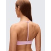 image:imageCRZ YOGA Butterluxe Soft Double Lined TBack Sports Bras for Women  V Neck Adjustable Strap Yoga Crop Top Casual Non PaddedVita Pink