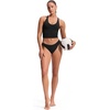 image:imageCRZ YOGA Criss Cross Back Tankini Tops for Women  Padded V Neck Bathing Suit Crop Swim TankBlack