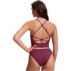 image:imageCRZ YOGA Criss Cross Back Tankini Tops for Women  Padded V Neck Bathing Suit Crop Swim TankFuchsia