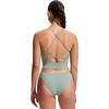 image:imageCRZ YOGA Criss Cross Back Tankini Tops for Women  Padded V Neck Bathing Suit Crop Swim TankGreen Palm Court