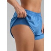 image:imageCRZ YOGA Mid Rise Half Split Athletic Shorts for Women 25 Dolphin Quick Dry for Gym Running Workout TrackParty Blue
