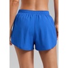 image:imageCRZ YOGA Mid Rise Half Split Athletic Shorts for Women 25 Dolphin Quick Dry for Gym Running Workout TrackSparkle Blue