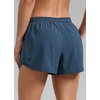 image:imageCRZ YOGA Mid Rise Half Split Athletic Shorts for Women 25 Dolphin Quick Dry for Gym Running Workout TrackStelindigo