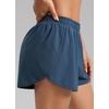 image:imageCRZ YOGA Mid Rise Half Split Athletic Shorts for Women 25 Dolphin Quick Dry for Gym Running Workout TrackStelindigo