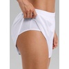 image:imageCRZ YOGA Mid Rise Half Split Athletic Shorts for Women 25 Dolphin Quick Dry for Gym Running Workout TrackWhite