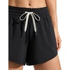 image:imageCRZ YOGA Relaxed Fit Dolphin Board Shorts for Women 35  High Waisted Swim Beach Bathing Trunks Bottoms with LinerBlack