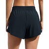 image:imageCRZ YOGA Relaxed Fit Dolphin Board Shorts for Women 35  High Waisted Swim Beach Bathing Trunks Bottoms with LinerTrue Navy