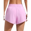 image:imageCRZ YOGA Relaxed Fit Dolphin Board Shorts for Women 35  High Waisted Swim Beach Bathing Trunks Bottoms with LinerVita Pink