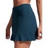 image:imageCRZ YOGA Ruffle Swim Skirt for Women  High Waisted Tummy Control Bathing Suit Bikini Bottoms SkortsInsignia Blue