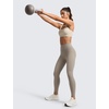image:imageCRZ YOGA SculptAir No Front Seam Yoga Leggings 25  High Waisted Womens Pants Workout Pilates Athletic V Back Buttery SoftWarm Ash Grey