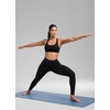 image:imageCRZ YOGA SculptAir Wide Straps Cross Back Sports Bras for Women  U Neck Medium Impact Wireless Padded Workout TopBlack