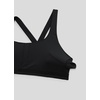 image:imageCRZ YOGA SculptAir Wide Straps Cross Back Sports Bras for Women  U Neck Medium Impact Wireless Padded Workout TopBlack