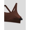 image:imageCRZ YOGA SculptAir Wide Straps Cross Back Sports Bras for Women  U Neck Medium Impact Wireless Padded Workout TopLava Brown