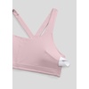 image:imageCRZ YOGA SculptAir Wide Straps Cross Back Sports Bras for Women  U Neck Medium Impact Wireless Padded Workout TopPink Haze
