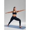 image:imageCRZ YOGA SculptAir Wide Straps Cross Back Sports Bras for Women  U Neck Medium Impact Wireless Padded Workout TopTrue Navy