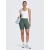 image:imageCRZ YOGA Secretsculpt Butterlift Biker Shorts 6 No Front Seam High Waist Womens Workout Gym Booty Scrunch ButtDark Forest Green