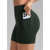 image:imageCRZ YOGA Secretsculpt Butterlift Biker Shorts Pockets 5  No Front Seam Womens High Waist Workout Booty Scrunch ButtLegend Green
