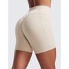 image:imageCRZ YOGA Secretsculpt Butterlift Biker Shorts Pockets 5  No Front Seam Womens High Waist Workout Booty Scrunch ButtMojave Tan