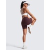 image:imageCRZ YOGA Secretsculpt Butterlift Biker Shorts Pockets 5  No Front Seam Womens High Waist Workout Booty Scrunch ButtRipe Plum