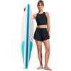 image:imageCRZ YOGA Split Dolphin Board Shorts for Women  High Waisted Overlay Swim Skorts Bathing Suit Bottoms with Brief LinerTrue Navy