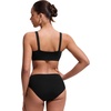image:imageCRZ YOGA Square Neck Bikini Tops for Women  Padded Wide Straps Full Coverage Bathing Suit Swim BraBlack