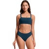 image:imageCRZ YOGA Square Neck Bikini Tops for Women  Padded Wide Straps Full Coverage Bathing Suit Swim BraInsignia Blue