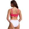 image:imageCRZ YOGA Square Neck Bikini Tops for Women  Padded Wide Straps Full Coverage Bathing Suit Swim BraMagenta