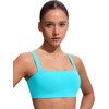 image:imageCRZ YOGA Square Neck Bikini Tops for Women  Padded Wide Straps Full Coverage Bathing Suit Swim BraTurquoise