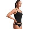 image:imageCRZ YOGA Twist Back Tankini Tops for Women  Padded U Neck Bathing Suit Spaghetti Straps Swim Tank OnlyBlack