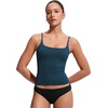 image:imageCRZ YOGA Twist Back Tankini Tops for Women  Padded U Neck Bathing Suit Spaghetti Straps Swim Tank OnlyInsignia Blue