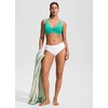 image:imageCRZ YOGA Twist Front Cut Out Bikini Tops for Women  Padded V Neck Spaghetti Strap Criss Cross Swim Bathing Suit BraBlarney Green