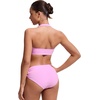 image:imageCRZ YOGA Womens Ruched Front Halter Bikini Tops  Swim Bathing Suit Scoop Neck Backless Swimsuit PaddedVita Pink