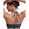 image:imageCRZ YOGA Womens Self Tie Halter Bikini Tops  Swim Bathing Suit Scoop Neck Backless Swimsuit PaddedInsignia Blue