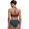 image:imageCRZ YOGA Womens Self Tie Halter Bikini Tops  Swim Bathing Suit Scoop Neck Backless Swimsuit PaddedInsignia Blue