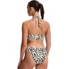 image:imageCRZ YOGA Womens Self Tie Halter Bikini Tops  Swim Bathing Suit Scoop Neck Backless Swimsuit PaddedPrimulin Leopard Print