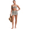 image:imageCRZ YOGA Womens Self Tie Halter Bikini Tops  Swim Bathing Suit Scoop Neck Backless Swimsuit PaddedPrimulin Leopard Print