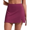 image:imageCRZ YOGA A Line Swim Skirt for Women  High Waisted Side Slit Bathing Suit Bikini BottomsFuchsia